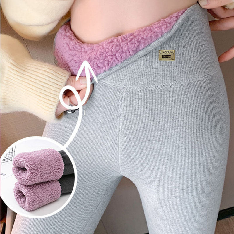 Women's Fashion Outerwear Winter Fleece-lined Thick Warm Pants